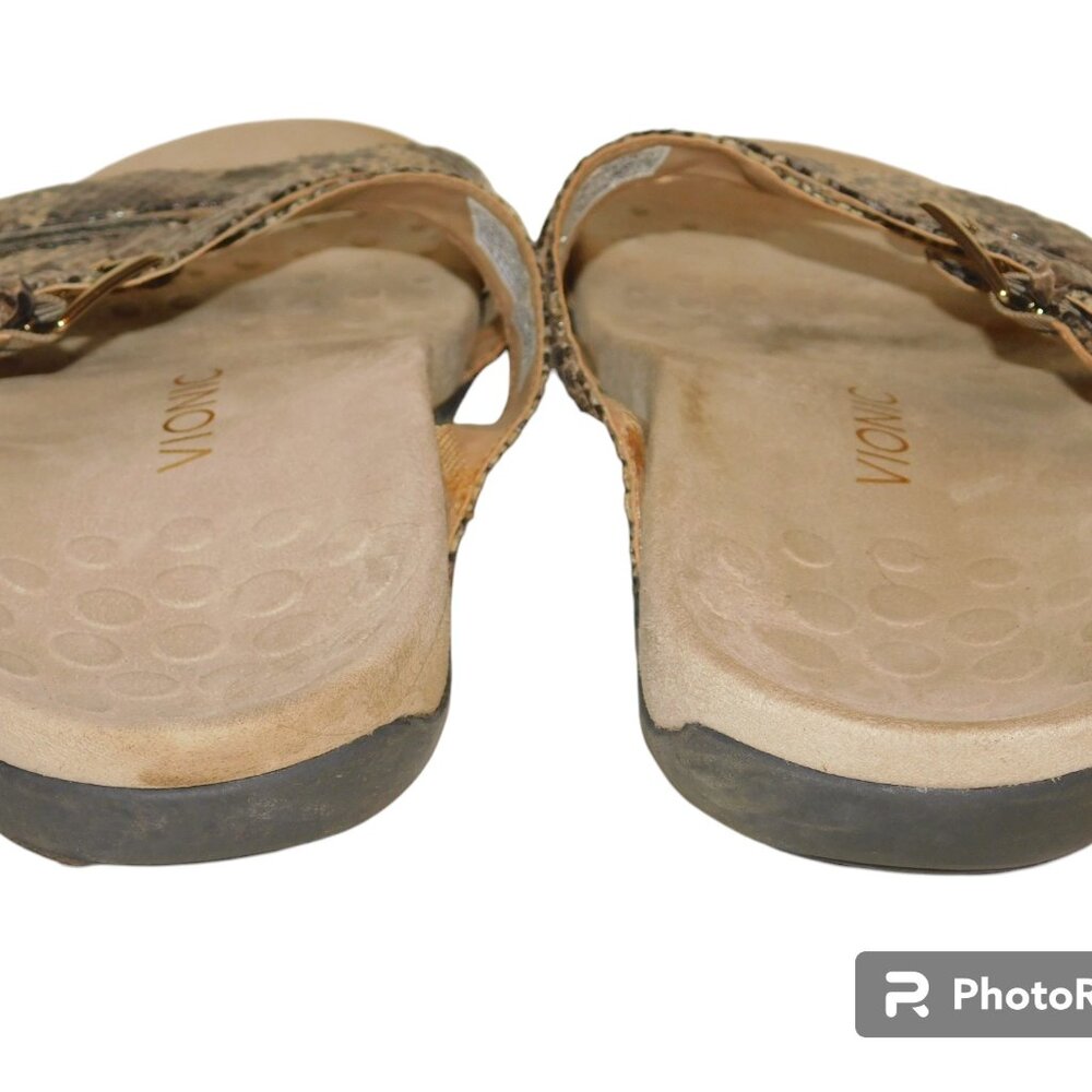 Vionic Snake Print Sandals Size 10 - image 5
